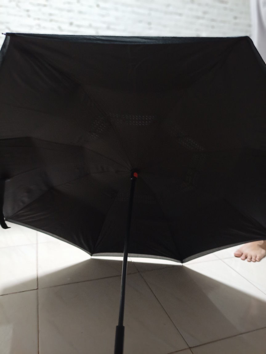 Payung Terbalik Gen 2 Besar / Payung Kazbrella Mobil Hujan Reverse Umbrella Gagang C Versi Terbaru
