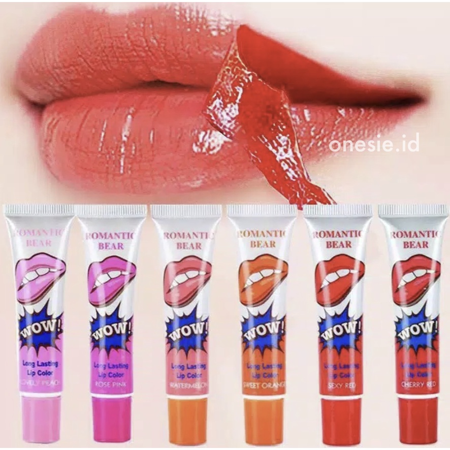 ROMANTIC BEAR Monomola Peel Off Lipstick Long Lasting Lipstik Tattoo Lip XX015