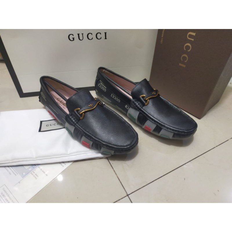 ready sepatu loafer slip on gc mirror quality shoes tanpa tali