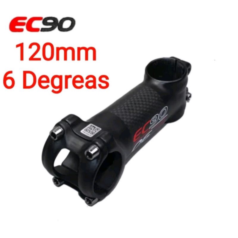 Stem EC90 Alloy Carbon 31.8 mm Panjang 12 CM 6 Derajat Stem Setang Handlebar Sepeda