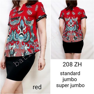 BLOUSE 208ZH ATASAN BATIK  WANITA EDISI  IMLEK  Shopee 