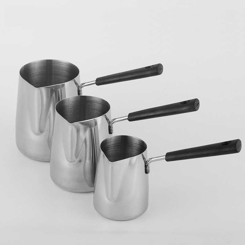 LCKMNOFFCL DROHOEY Gelas Kopi Espresso Latte Long Handle Stainless Steel - S07