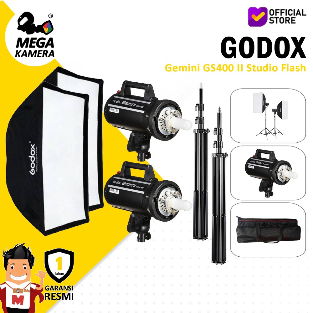 Jual Paket Godox Studio Kit Flash Gemini Gs Ii Softbox Light Stand