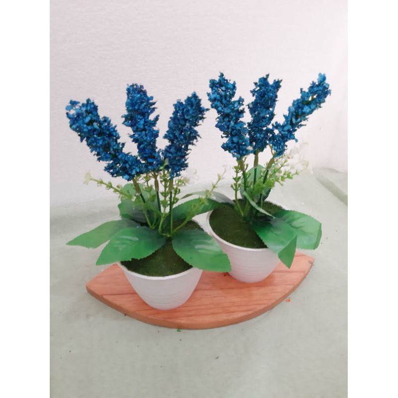 rangkaian bunga lavender bunga artificial bunga meja bunga hias dekorasi pot bunga-1