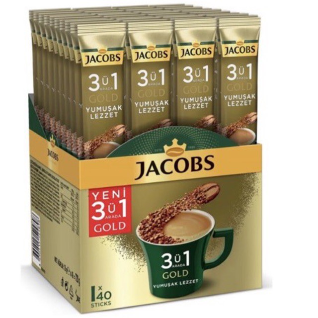 

Jacobs 3in1 gold Coffee Mix Light Flavor | Kopi TURKI Jacobs coffee