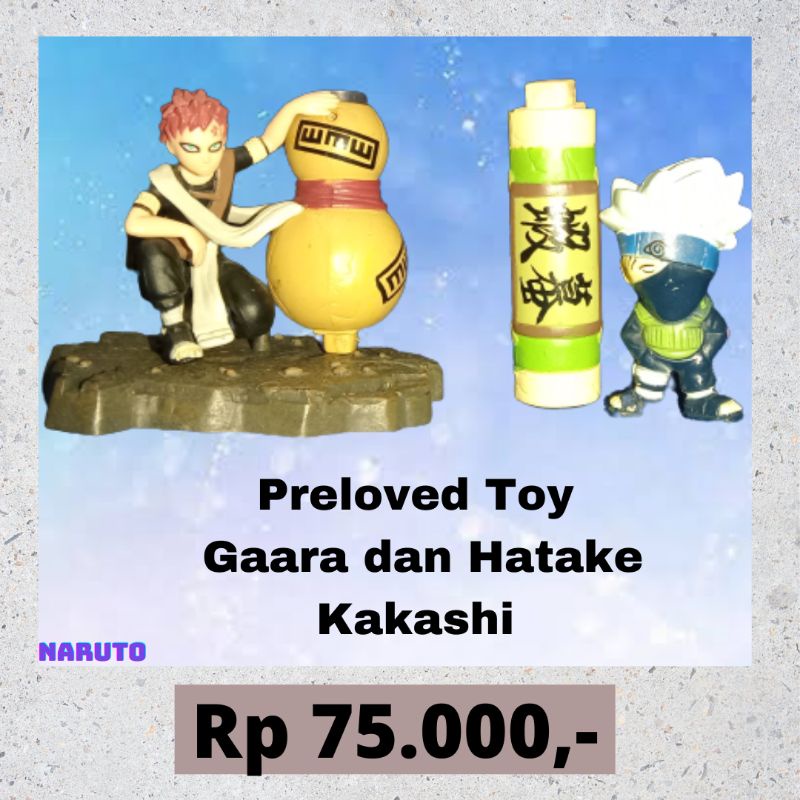 set 2 pieces Mainan Aksion Action Figure figur mainan Preloved Bekas Second Toy Toys teman Naruto Ts