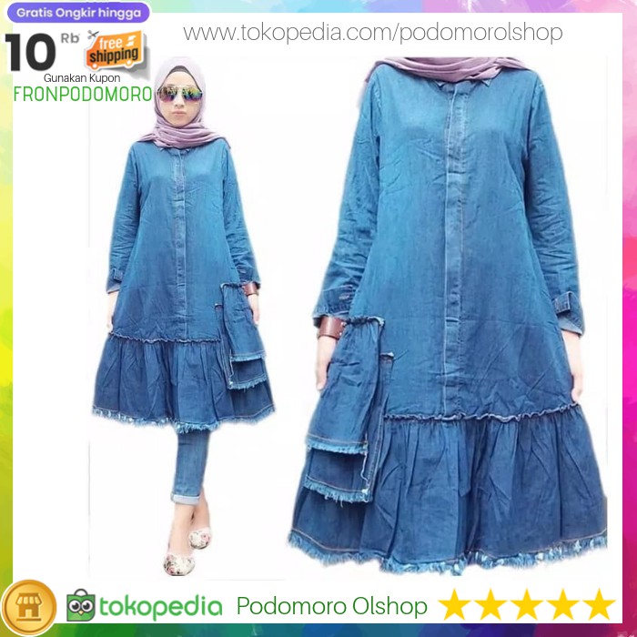 Baju Atasan Tunik Baju Tunik Atasan Tunik Wanita Tunik Jeans
