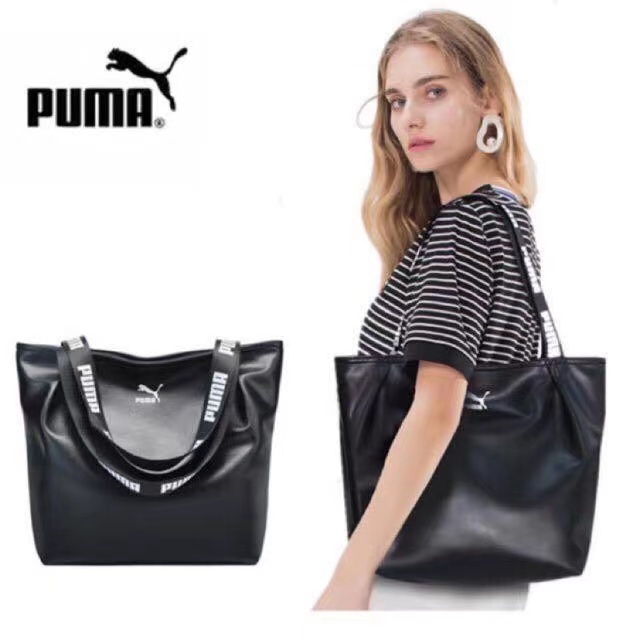 Tas Wanita Totebag import hitam silver #B009