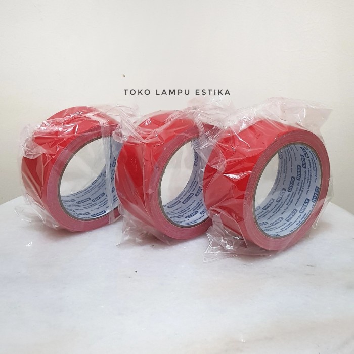 

Terlaris Lakban Cloth Tape Asahi Merah Kuning Hijau Biru 48Mm X 11 Meter Full Diskon