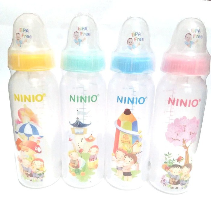 Ninio PP Round Bottle Botol Susu Asi Dot Bayi Anak 240 ml