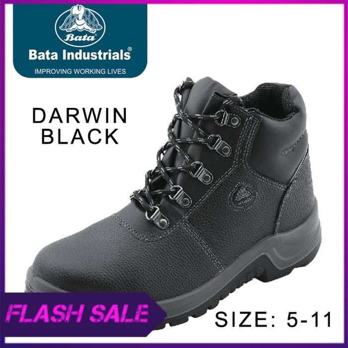 Sepatu Safety Shoes Bata Darwin Black