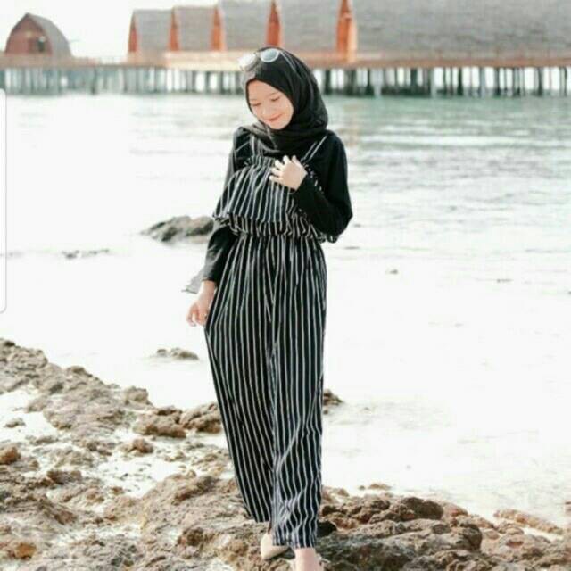 STRIPE JUMSUIT | JUMPSUIT JOLA | JUMPSUIT SALUR | JUMSUIT WANITA