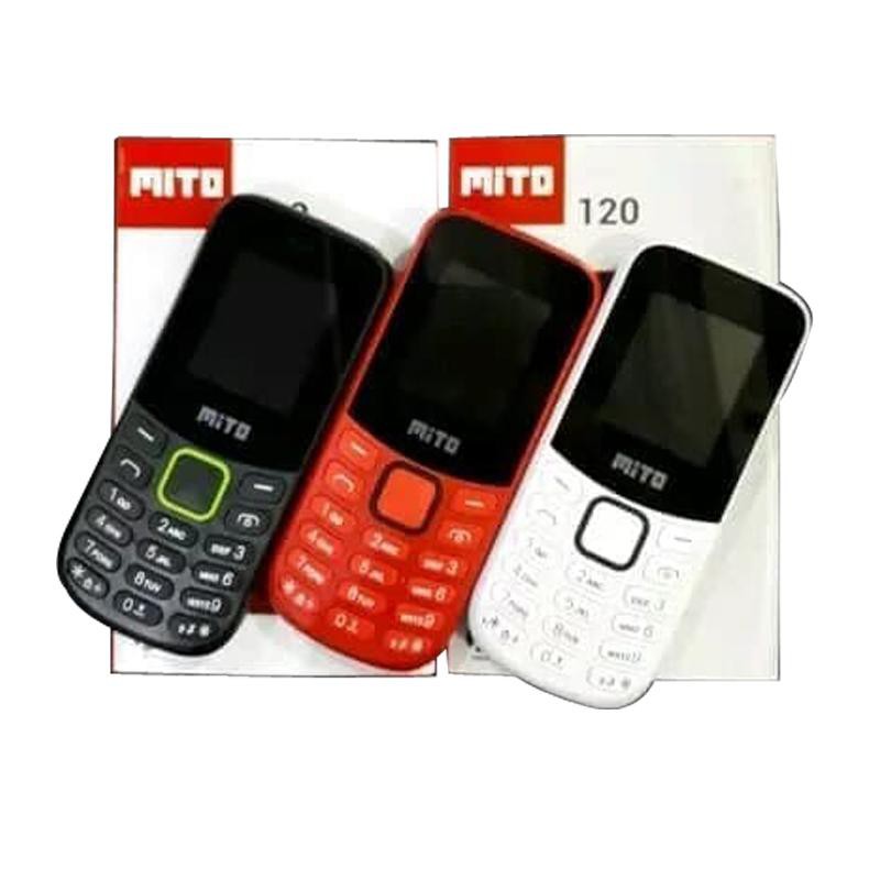 Mito 120 Handphone Klasik Model Keypad Feature Phone Jadul Dual SIM GSM Magic Voice WAP Senter Radio