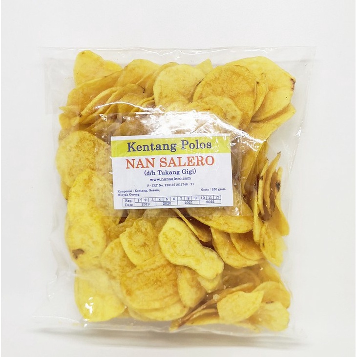 

Keripik Kentang Polos Original Nan Salero 250gr