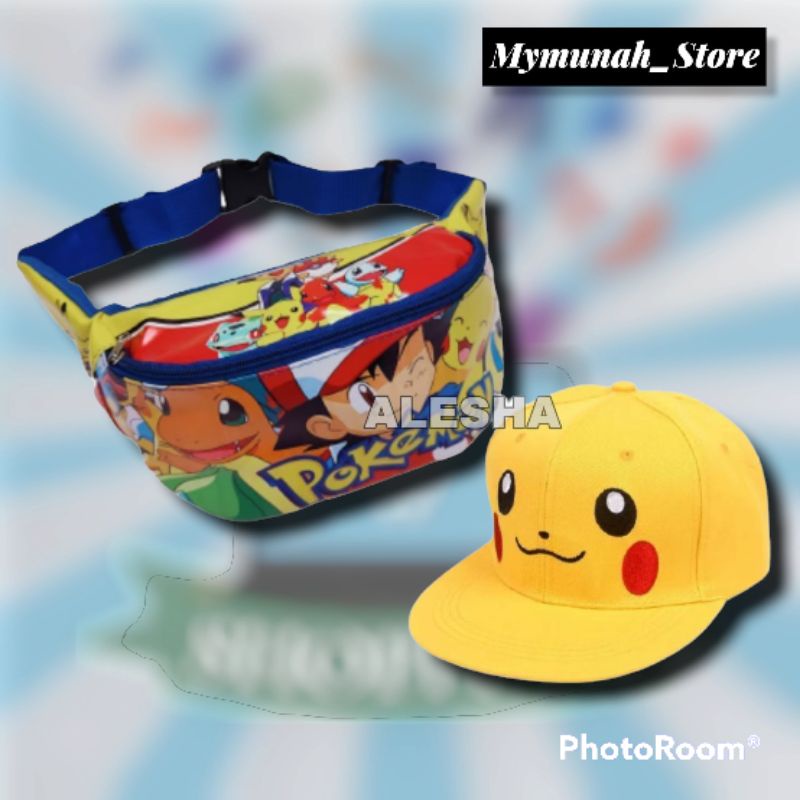 Tas Ransel Sekolah Anak Karakter Pokemon Pikachu Murah