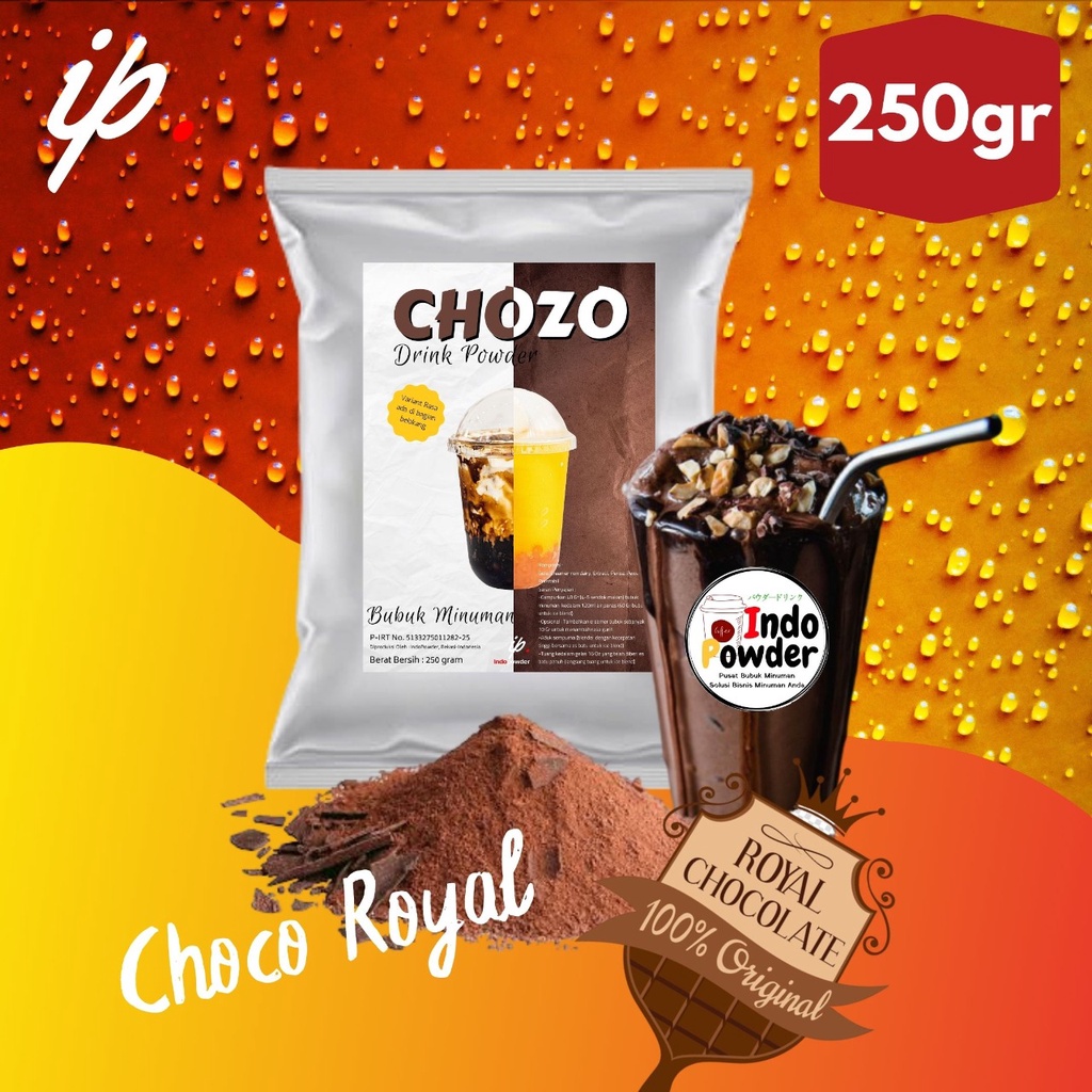 250 GRAM - Bubuk CHOCO ROYAL  250gr - Bubuk Minuman CHOCO rasa ROYAL  250gr