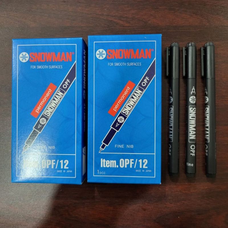 

MURAH! SPIDOL PEN PERMANENT SNOWMAN OHP OPM / OPF - OPF HITAM