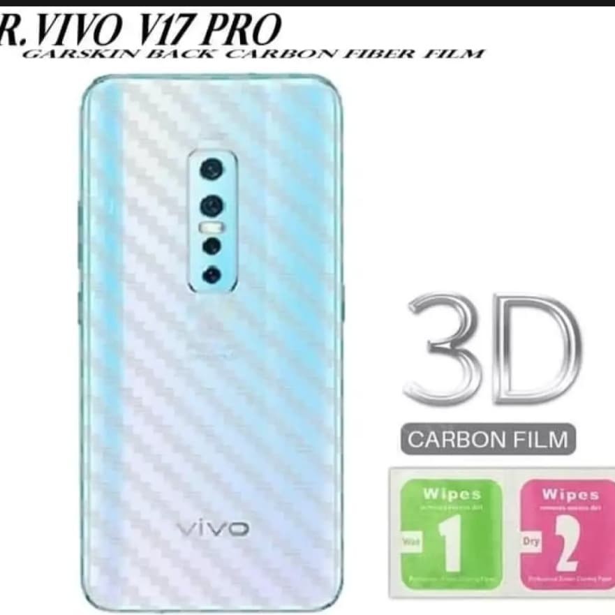 SKIN KARBON ANTI GORES BELAKANG VIVO V17 PRO