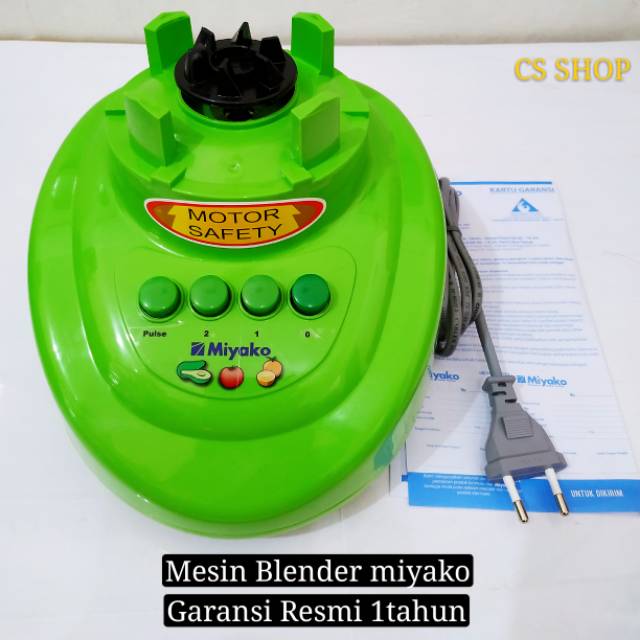 Mesin Blender miyako hijau (BARU) garansi resmi 1tahun