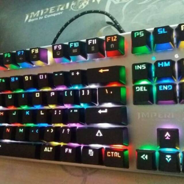 Keyboard gaming imperion rgb 7 mechanical 78 keys