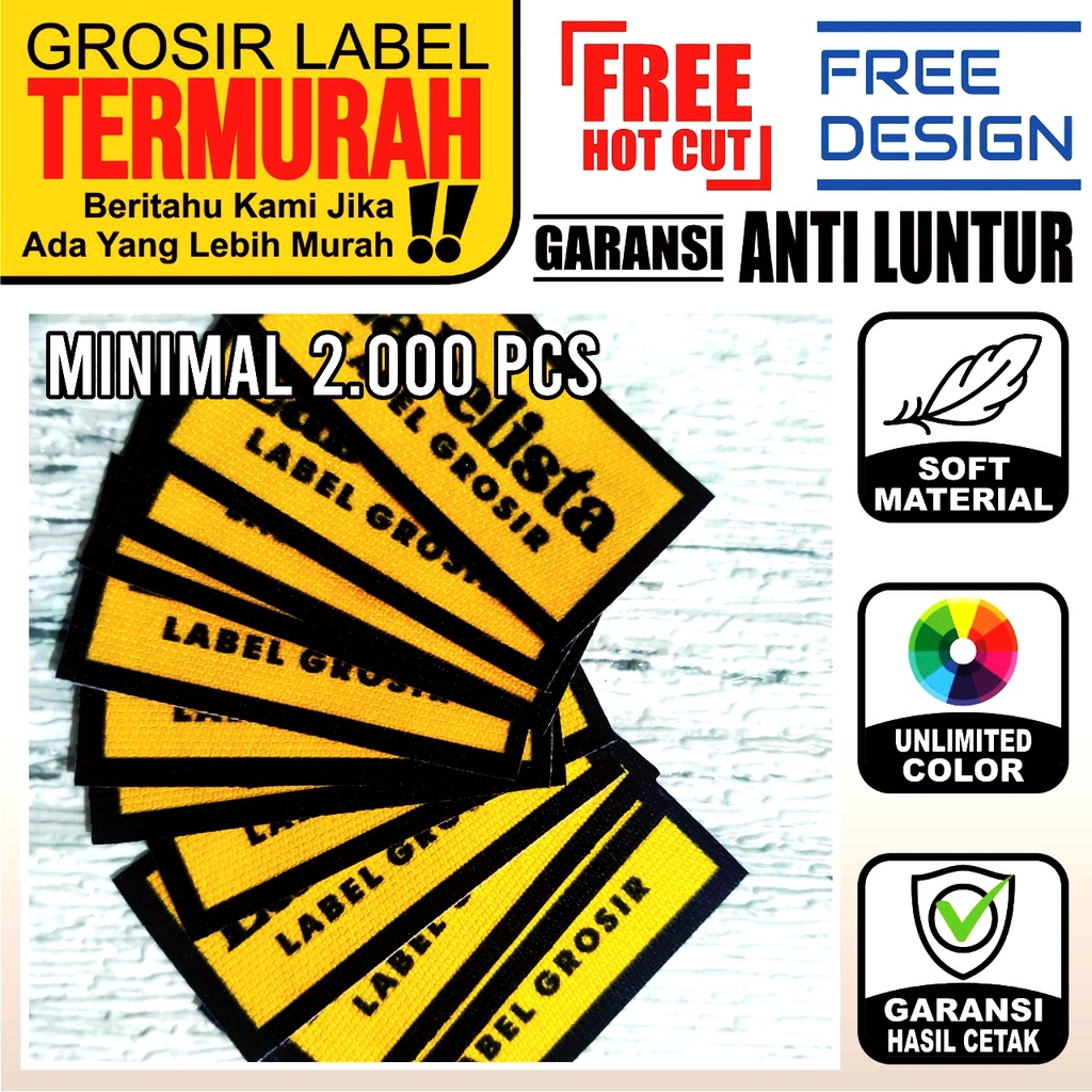 

Label Woven Full Color | MINIMAL 2000 Pcs