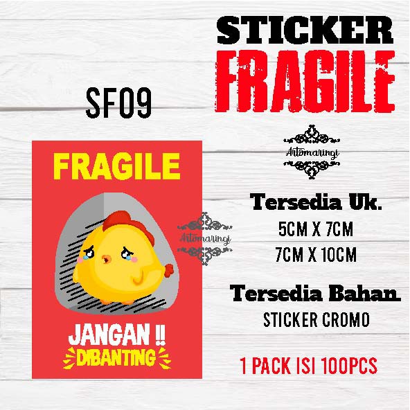 

Hanabi Sticker Fragile Murah SF09 - SF12