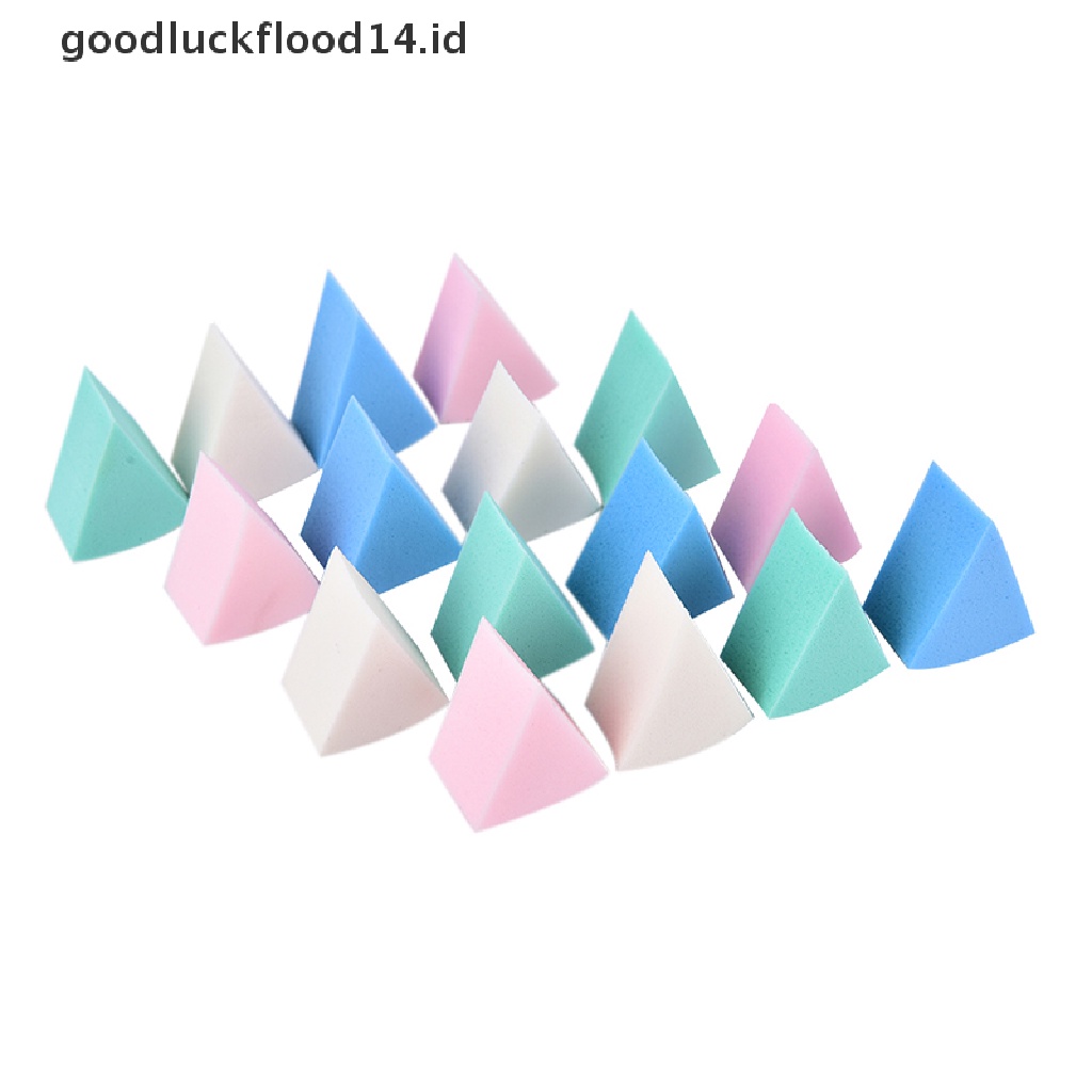 8pcs Puff Pembersih Wajah Bentuk Segitiga Untuk Makeup
