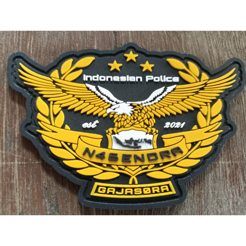 Patch Rubber Velcro Emblem NAGENDRA GAJASORA