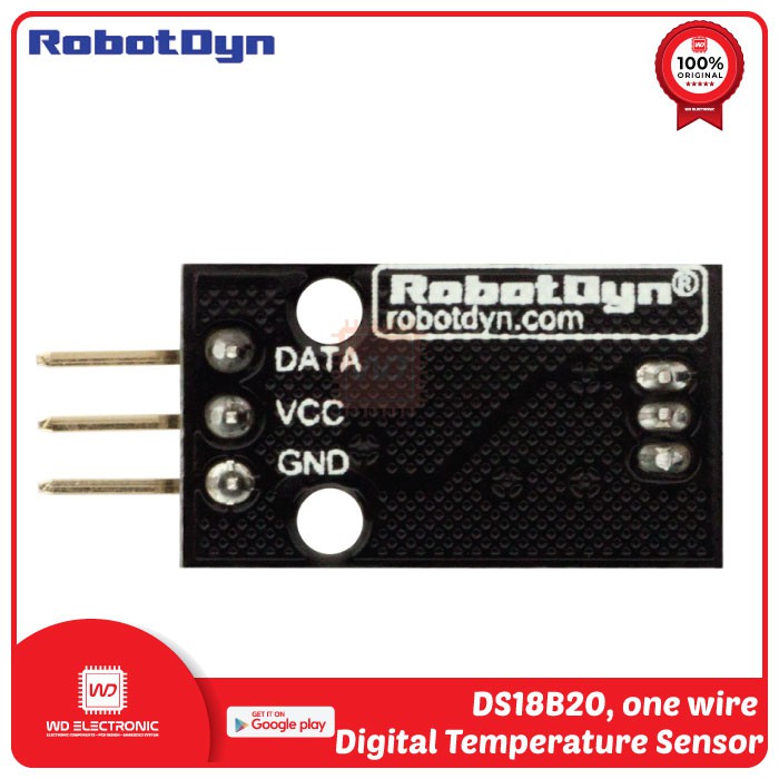 ROBOTDYN DS18B20 DIGITAL TEMPERATURE SENSOR DS18B20 MODULE