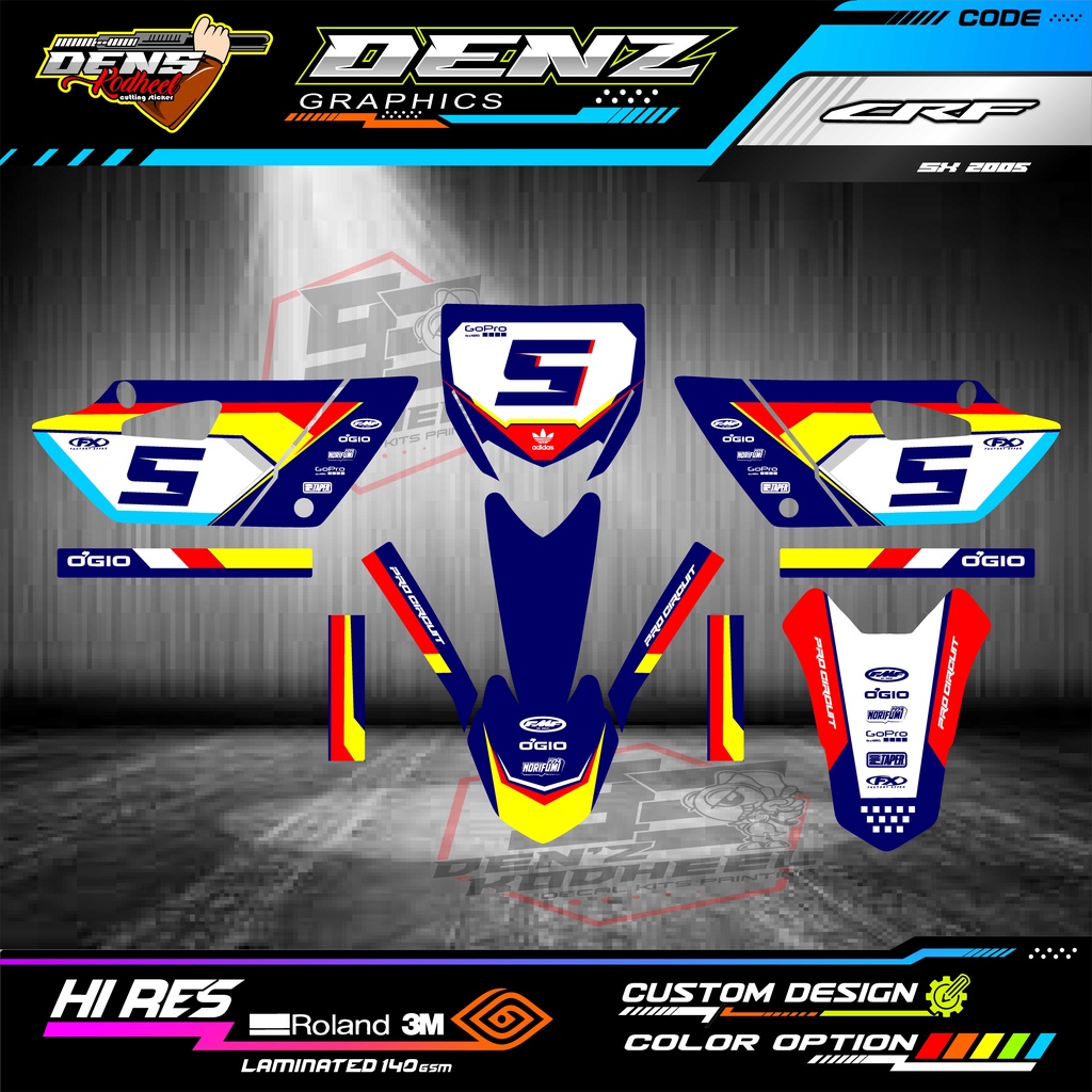 decal sticker yz85 full sticker yz85 custome no nama warna