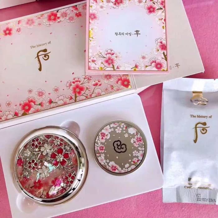 The history of whoo Gongjinhyang whitening moisture cushion foundation