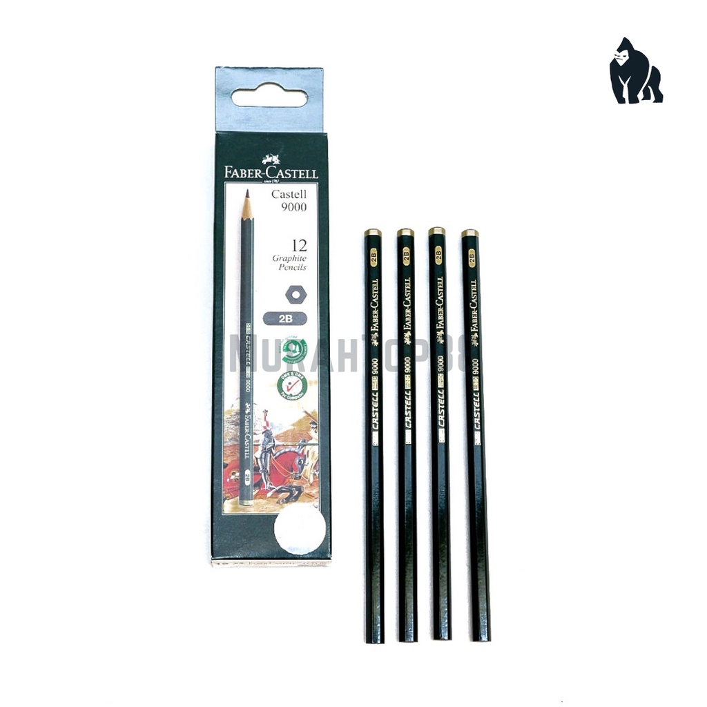 

Pensil Faber Castell 2B 9000 Graphite Original [PER BOX isi 12 PCS]