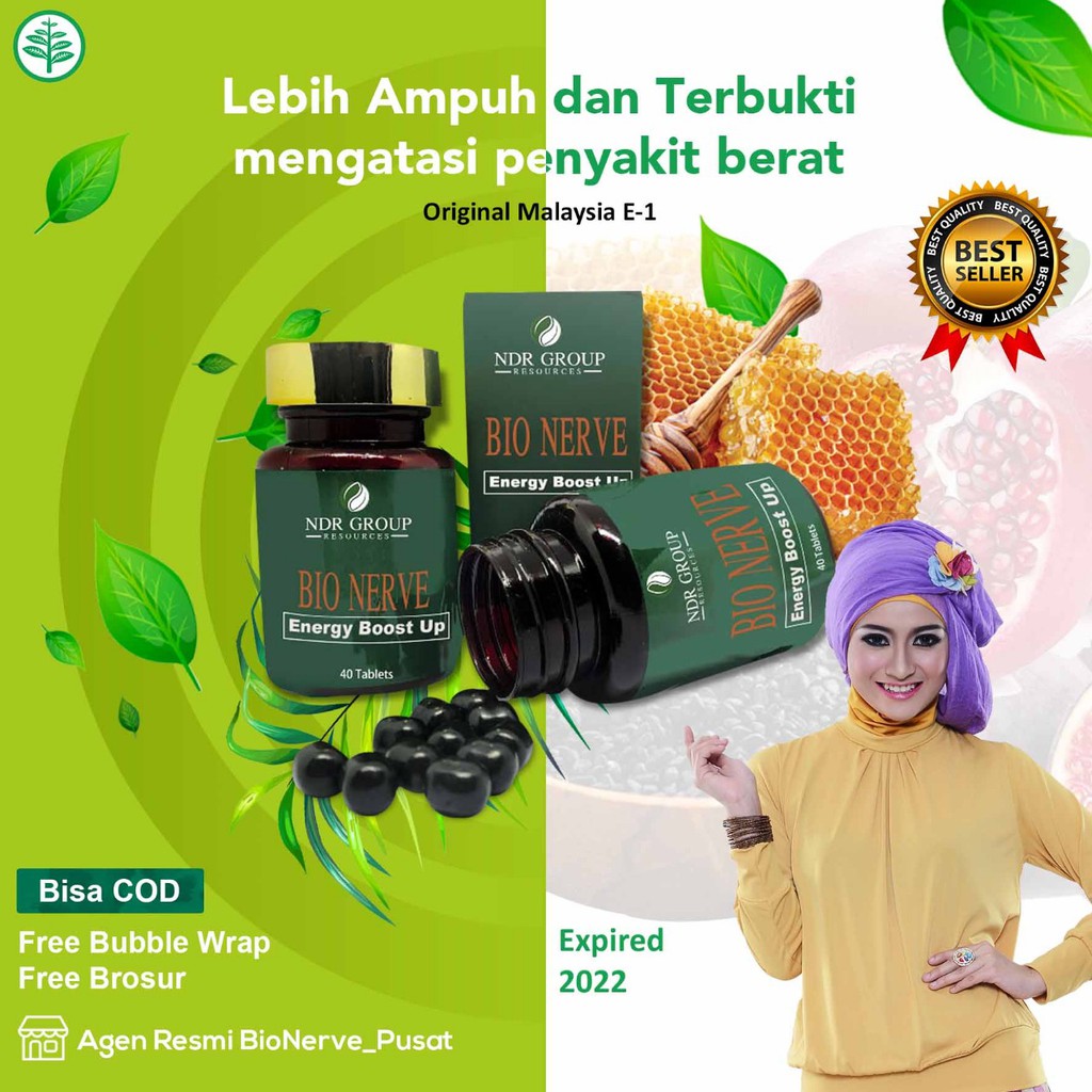 BIO NERVEE ORIGINAL BIONERVE MALAYSIA PIL AJAIB OBAT HERBAL SAKIT LUTUT SENDI TULANG BELAKANG KEBAS-2