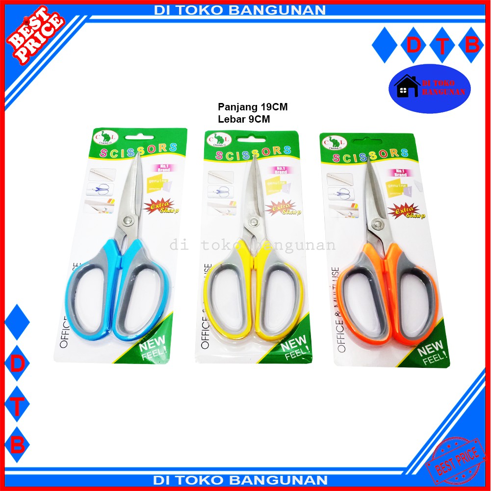 Gunting Kertas Scissors Warna CL-6015