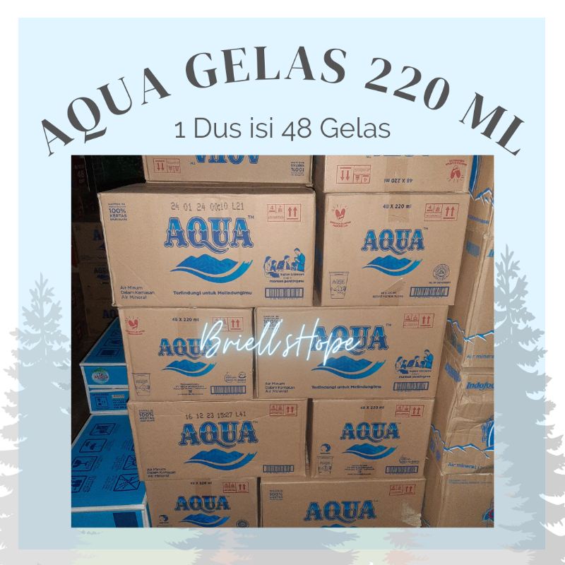 

GO Aqua Gelas 220 mL Isi 48 Gelas 1 Dus GRAB ONLY