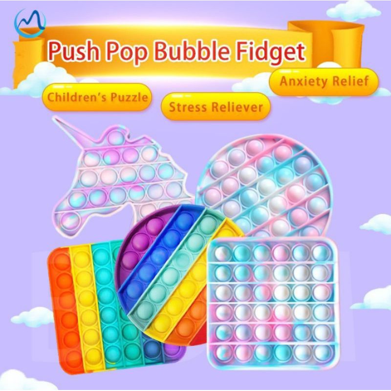 Jual POP IT RAINBOW RANDOM FREE KELERENG | Shopee Indonesia