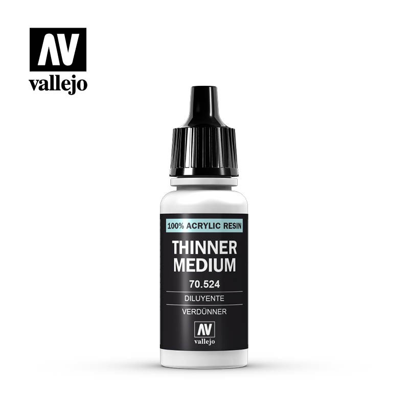 

Vallejo Thinner Medium 17ml – Pengencer untuk Model & Game Color