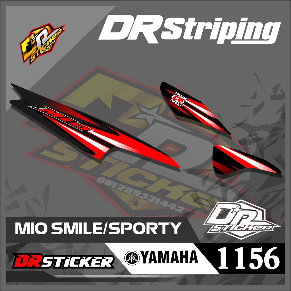 1156 STRIPING STICKER MIO SPORTY RACING STIKER YAMAHA SEMI FULL