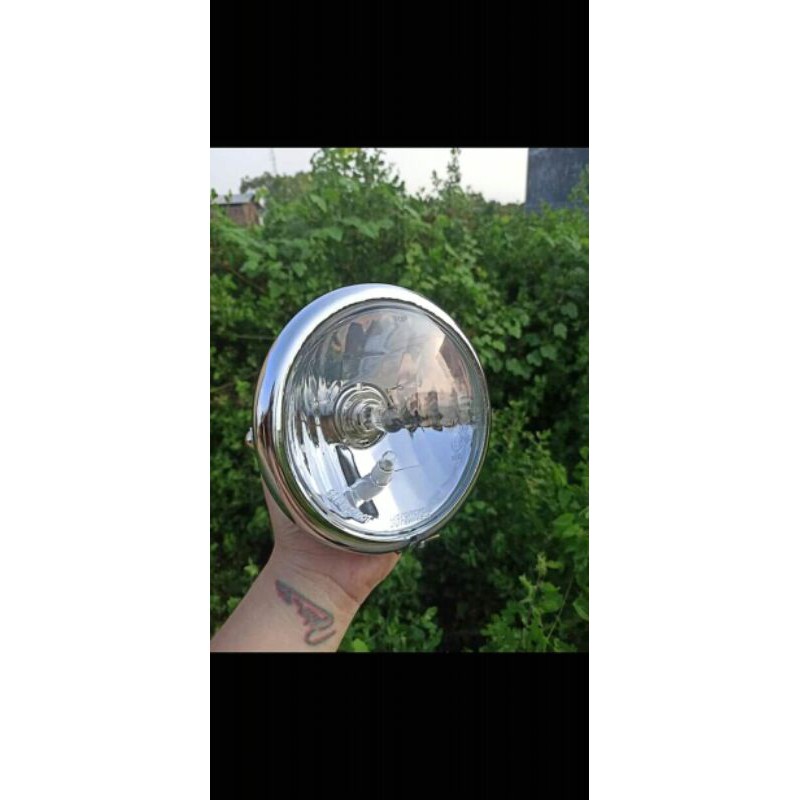 lampu pesek jute kaca bening