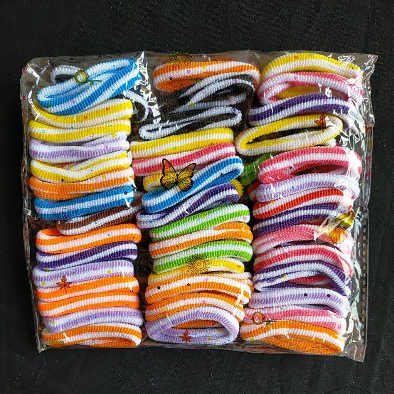 JKSNASEMKA22 - IKAT RAMBUT DONAT SALUR (PACK)-1