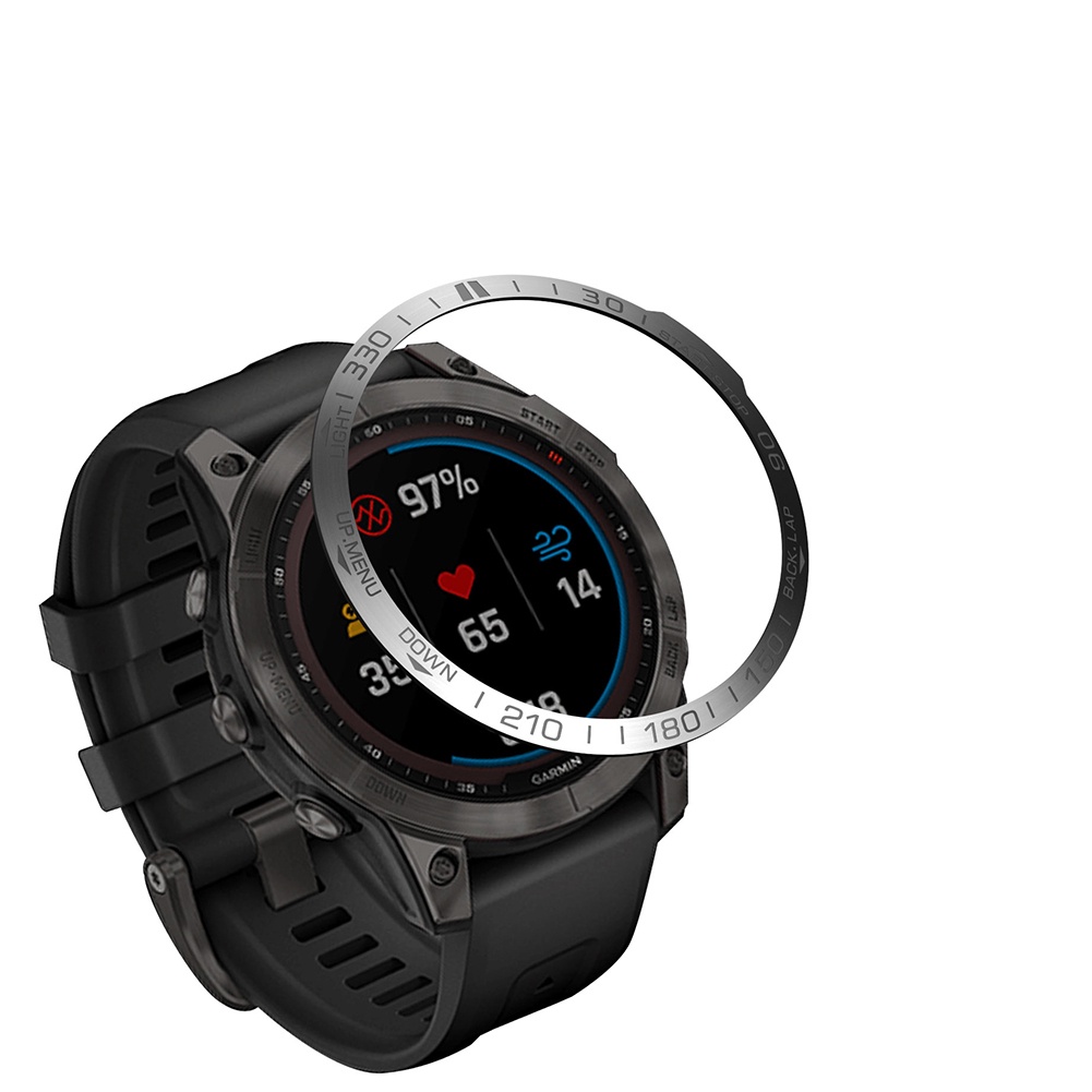 Frame Bezel Smartwatch Garmin Fenix 7 7X 7S Bahan Stainless Steel Bumper