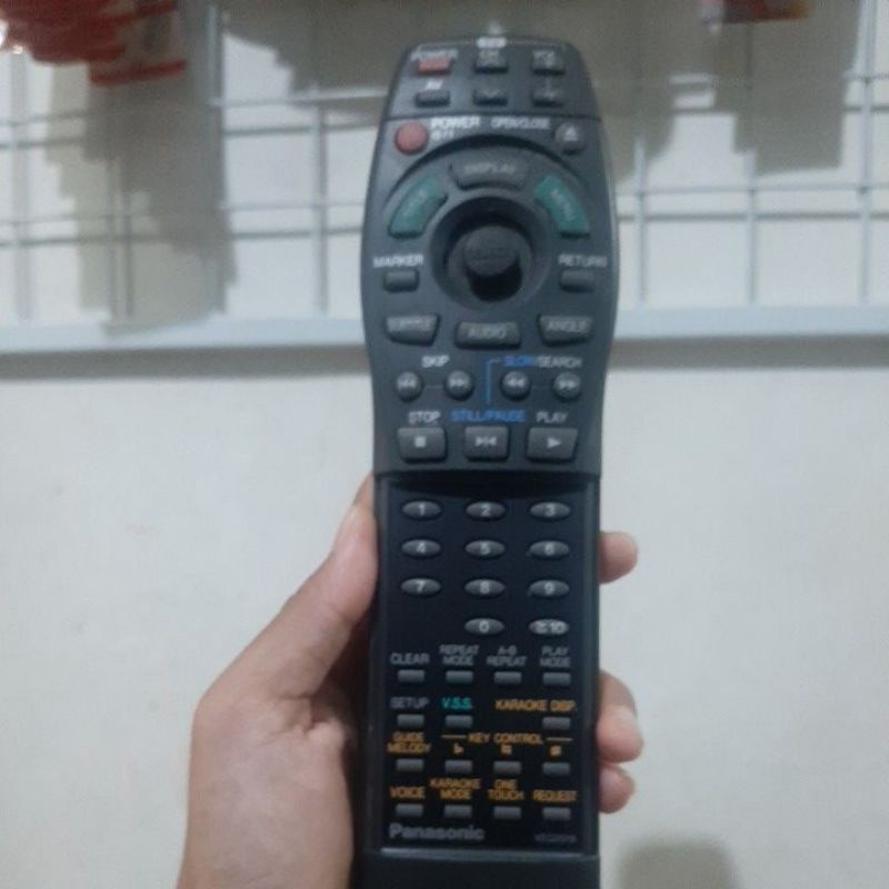 REMOTE REMOT PANASONIK DVD PLAYER/TV VEQ2019 ORIGINAL ASLI