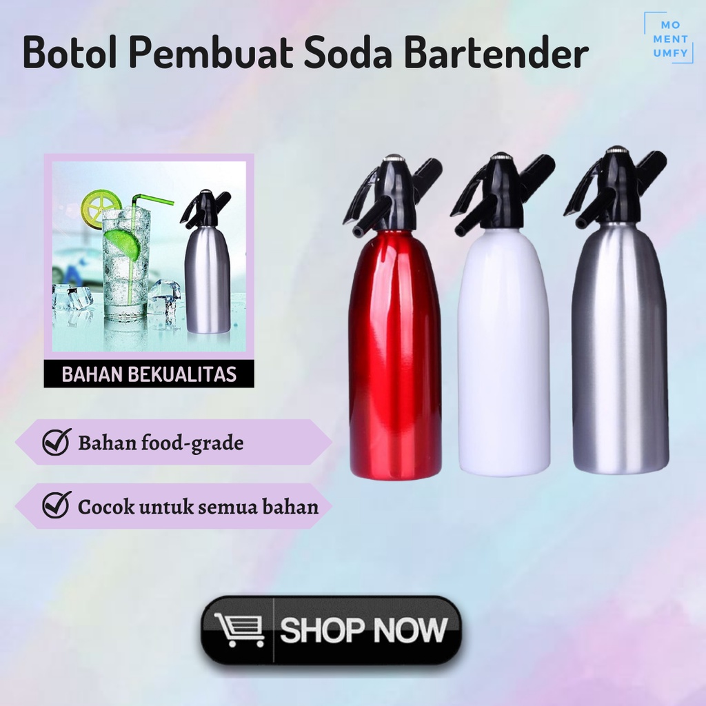 AFFORANY Botol Pembuat Minuman Soda Soju Siphon Maker Bartender Club Pub Bar Vodka Tequilla Alkohol 