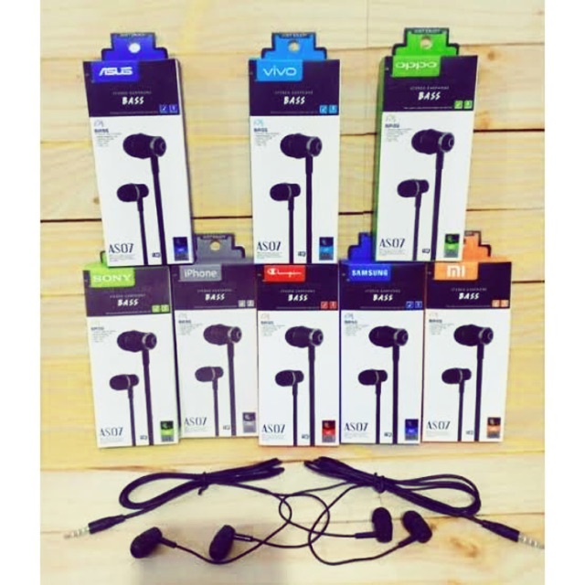 HEADSET AS07 SUARA BAGUS BASS MANTAP HF BRANDED IMPORT