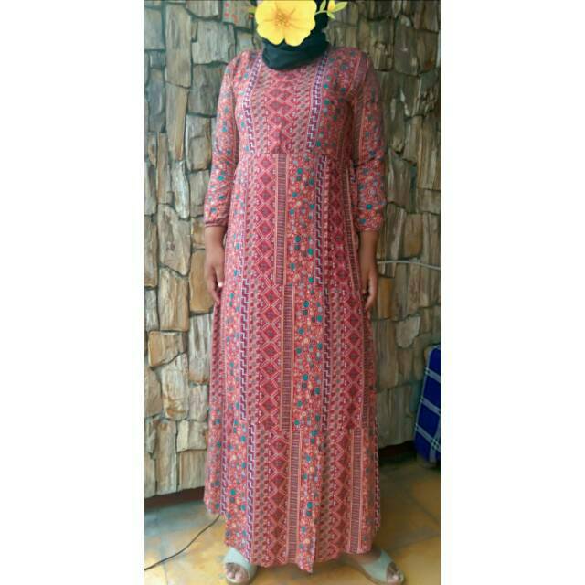 Gamis rayon / gamis katun rayon/ gamis rayon arini