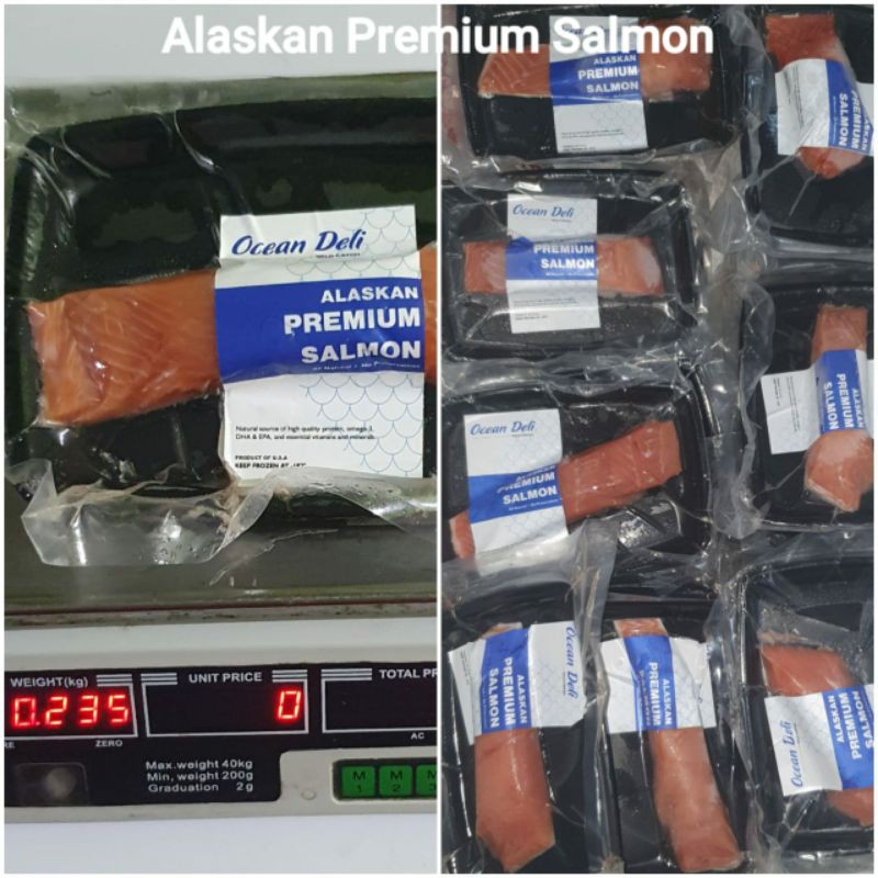 

fillet salmon tray