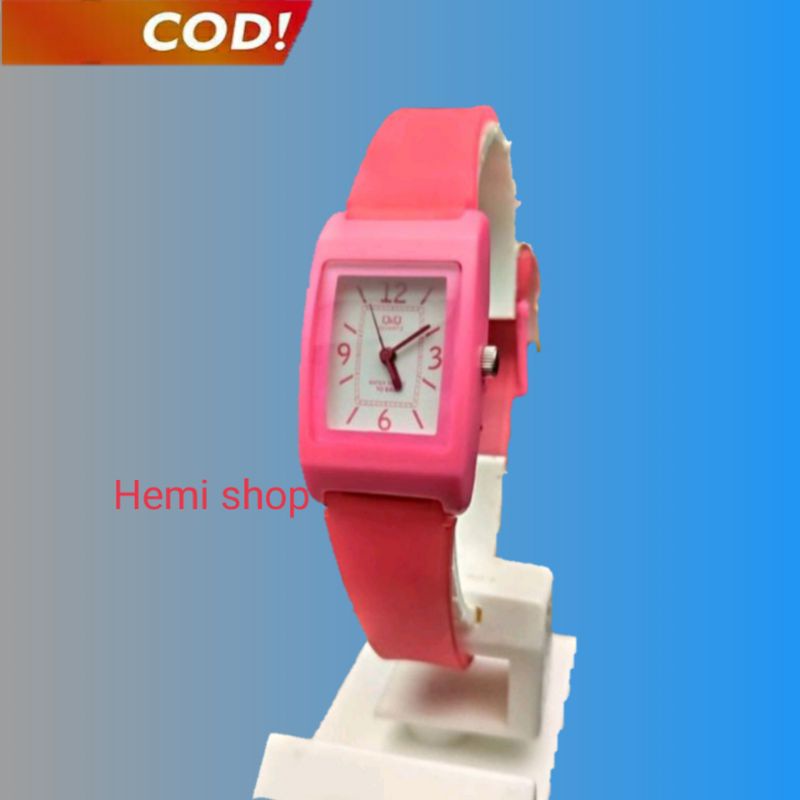 jam tangan anak perempuan Q&Q QQ fashion aksesoris Karet VP33J016Y Original