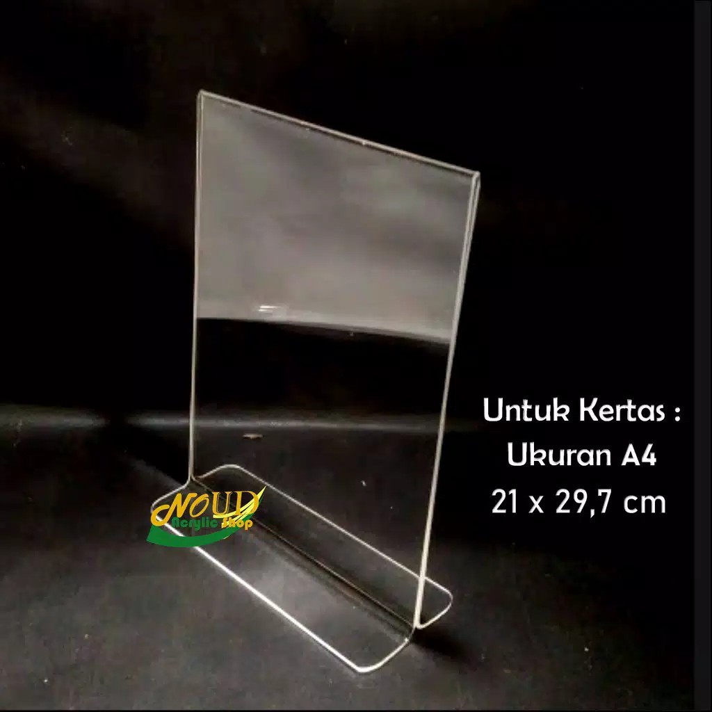 

Tent Card A4 - Tent Holder - Tempat Brosur Akrilik Acrylic A4 Potrait T