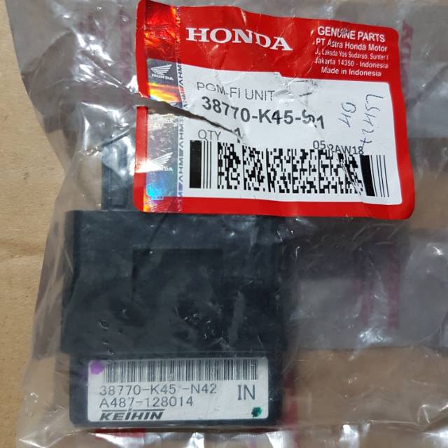 Ecu cdi cb 150r led ori kode k45