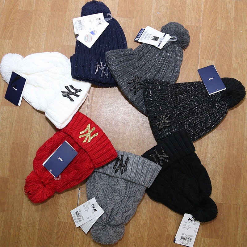 [BISA COD] ORIGINAL NY YANKEES BEANIE KUPLUK MUSIM DINGIN WINTER STUFF WOOL HANGAT MURAH TEBAL
